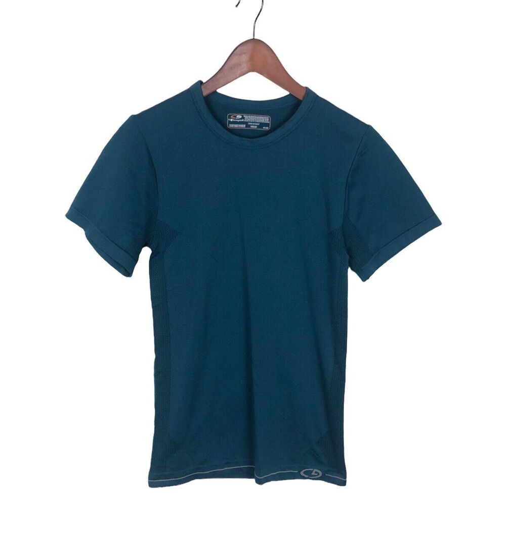 Champion Teal Blue Seamless Short Sleeve T-Shirt Women's Size Medium